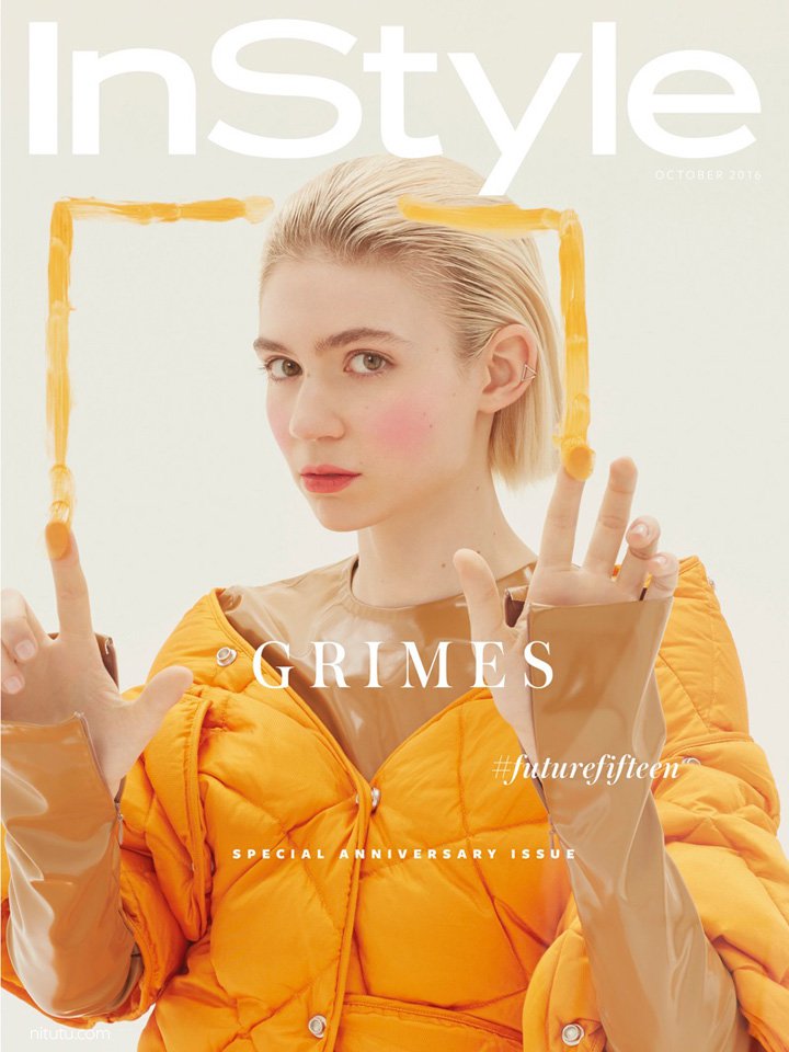 加拿大Grimes yan演绎《InStyle》时尚杂志大片