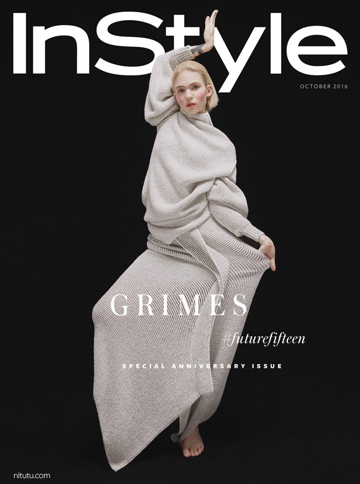 加拿大Grimes yan演绎《InStyle》时尚杂志大片