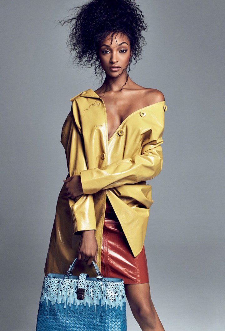 超模Jourdan Dunn 演绎《Elle》时尚杂志大片