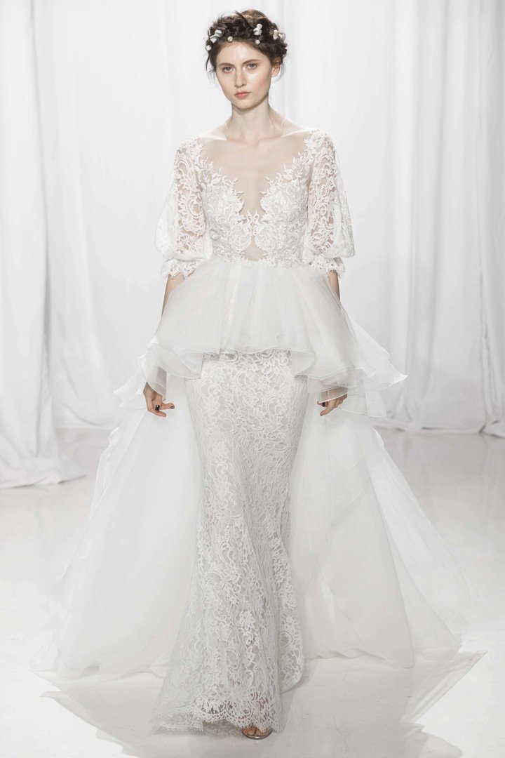 Reem Acra（雷姆·阿克拉）2024纽约婚纱周婚纱秀