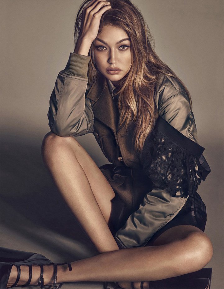 超模Gigi Hadid 演绎《Vogue》时尚杂志大片