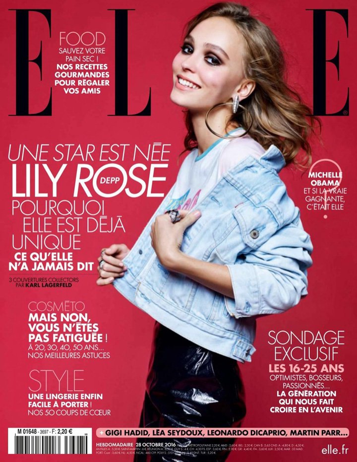 Lily-Rose Depp 演绎《Elle》时尚杂志大片