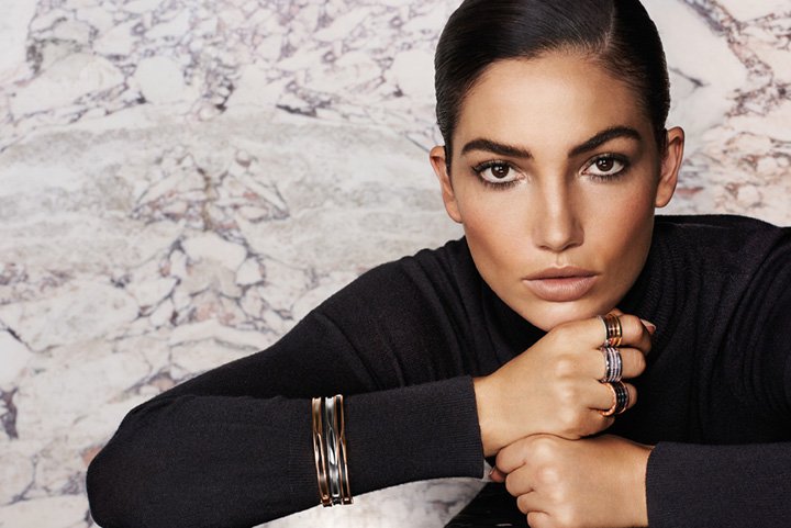 超模Lily Aldridge 演绎BVLGARI 2024珠宝广告大片