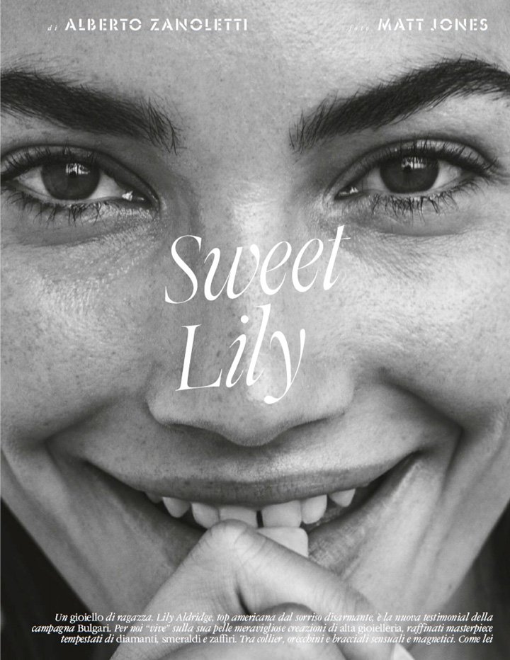 超模Lily Aldridge 演绎《Elle》时尚杂志大片