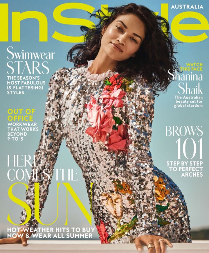 超模Shanina Shaik性感演绎《InStyle》时尚杂志澳大利亚版