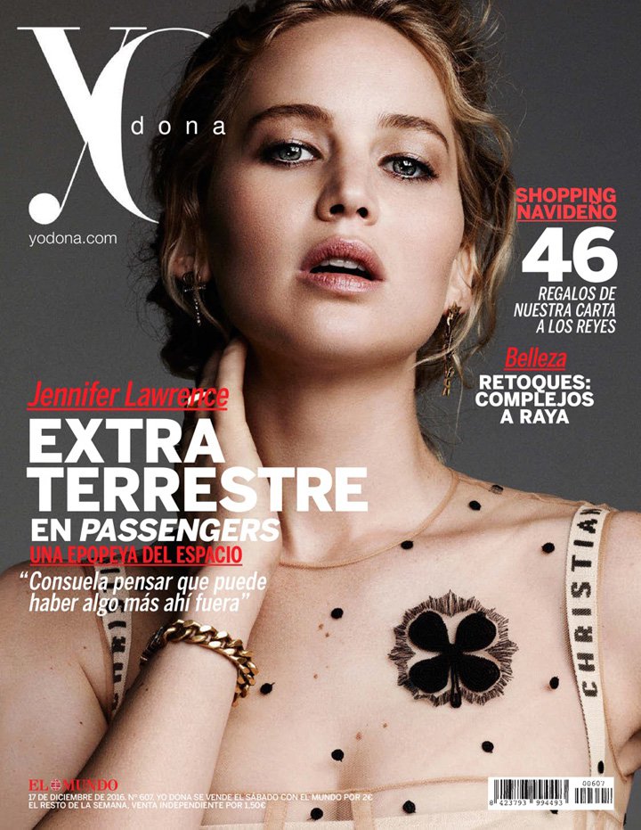 女星Jennifer Lawrence（詹妮弗·劳伦斯）演绎《Yo Dona》时尚杂志大片