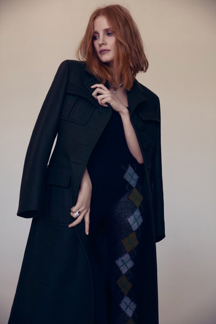 女星Jessica Chastain（杰西卡·查斯坦）演绎《L’Officiel》时尚杂志大片