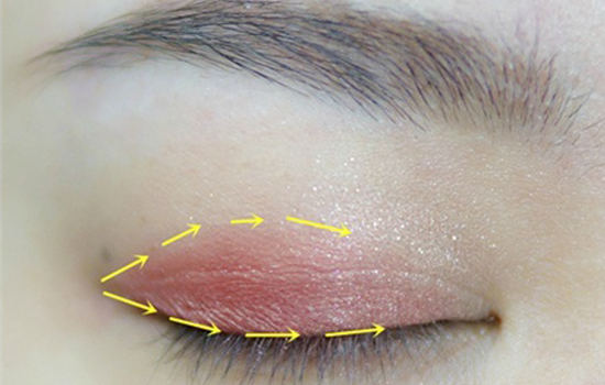 砖红色眼妆教程 秋季韩国砖红眼妆