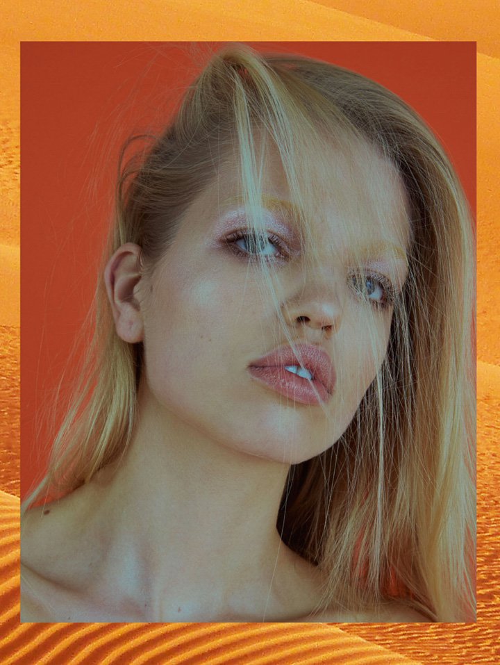 超模Daphne Groeneveld 演绎《Elle》杂志英国版