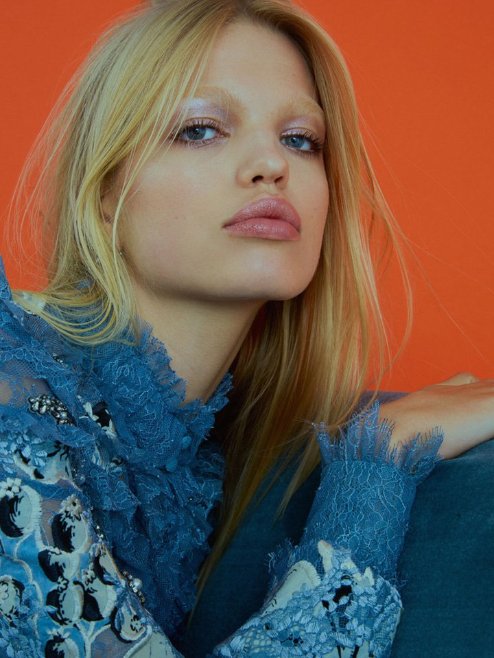 超模Daphne Groeneveld 演绎《Elle》杂志英国版