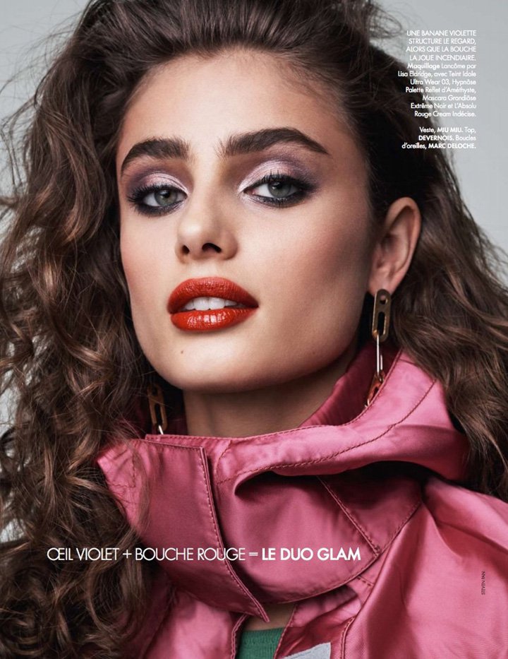 超模Taylor Hill 演绎《Elle》时尚杂志大片