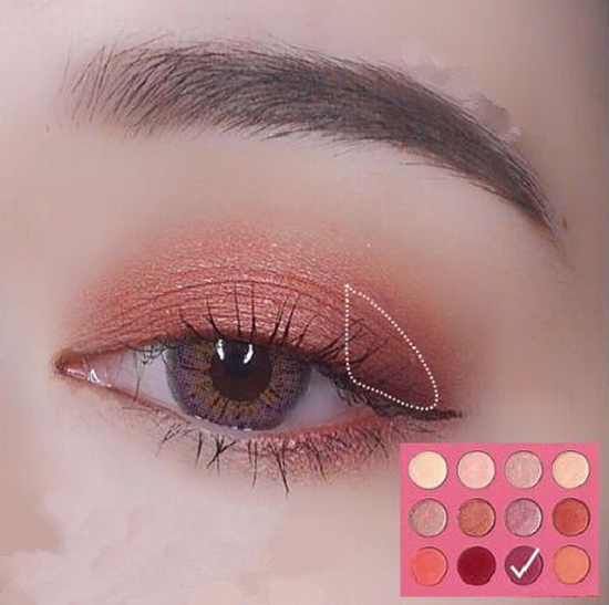 Colourpop12色眼影盘画法