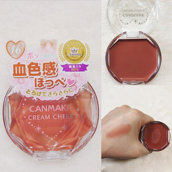 canmake腮红膏16 canmake腮红膏16号试色