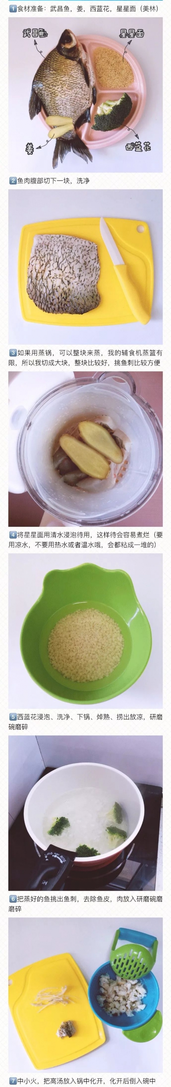 宝宝辅食面条做法 昌鱼西蓝花星星面做法详解