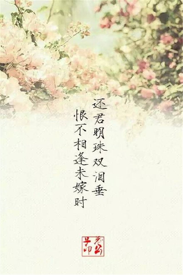 古风卷伤感文字高清手机壁纸下载