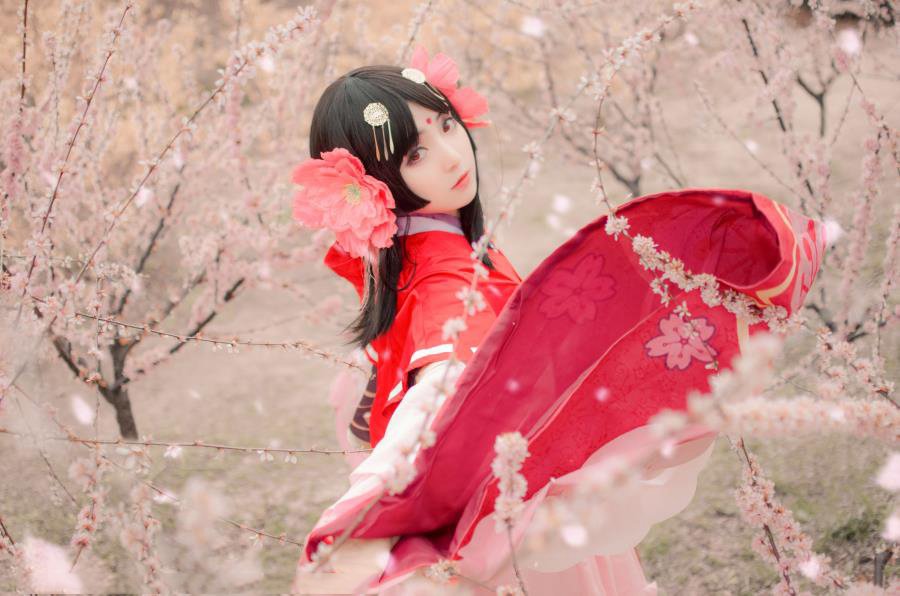 阴阳师樱花妖cosplay写真图片