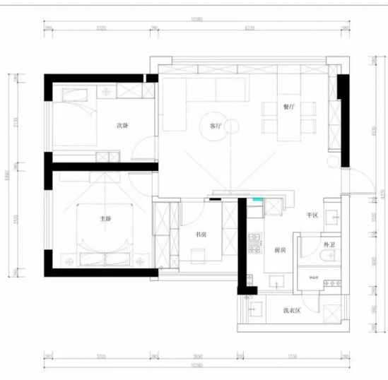 小户型装修效果图 北欧风格的清新家园