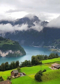 瑞士唯美田园风景高清手机壁纸图片