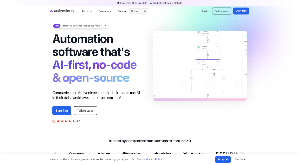 Activepieces：自动化工作流程的最佳选择