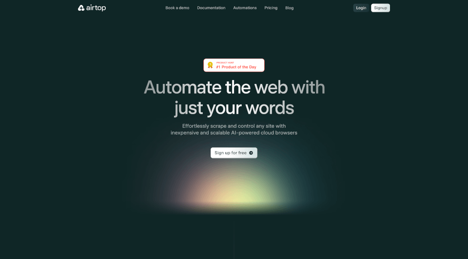 Airtop：用“人话”实现网页自动化，AI秒变冲浪高手