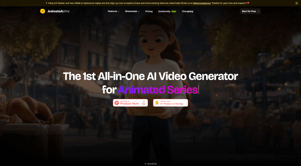 AnimateAI：首款AI动画视频生成器，10倍速省30%成本