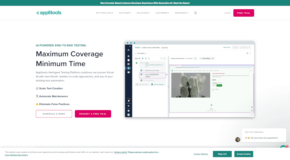 Applitools：AI驱动的端到端测试平台，提升测试效率