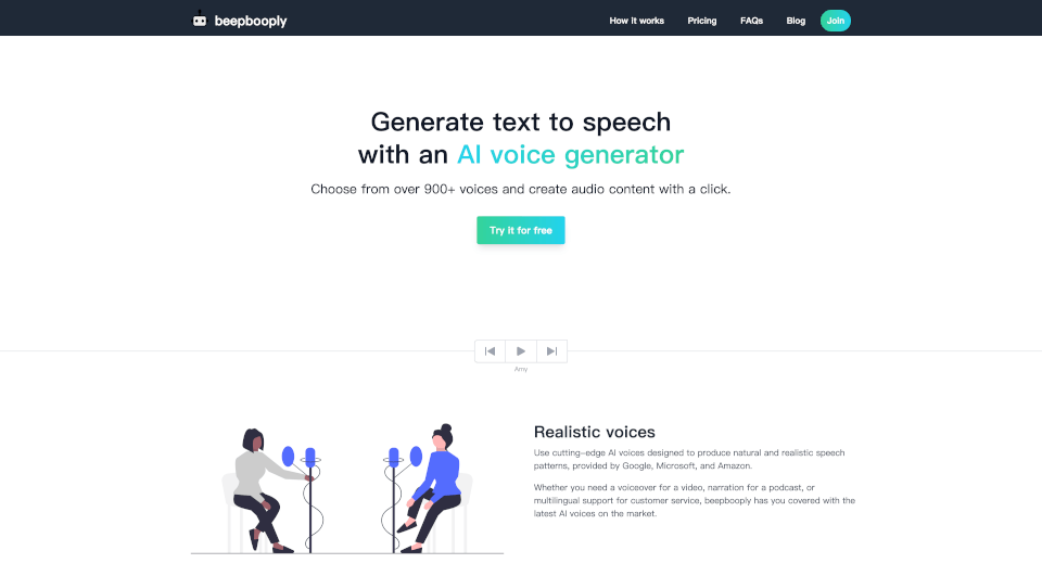 beepbooply：支持900+声音的AI语音生成工具