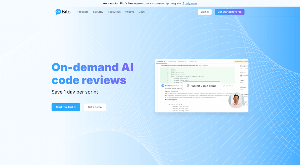 Bito：AI代码审查与补全工具，提升开发效率