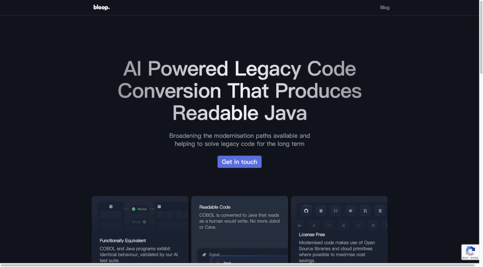 bloop：AI驱动的COBOL到Java代码现代化工具