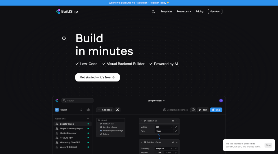 BuildShip：可视化低代码后端构建工具，轻松集成AI与自动化