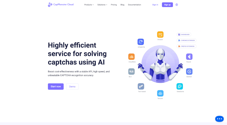 CapmonsterCloud：高效自动验证码识别与绕过服务