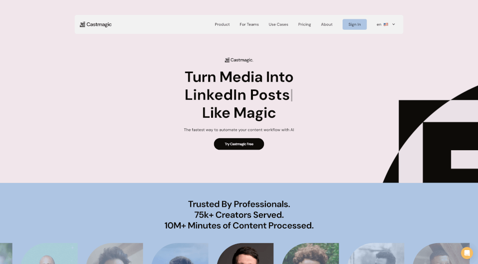 Castmagic：AI音频处理工具，10倍提升内容创作效率