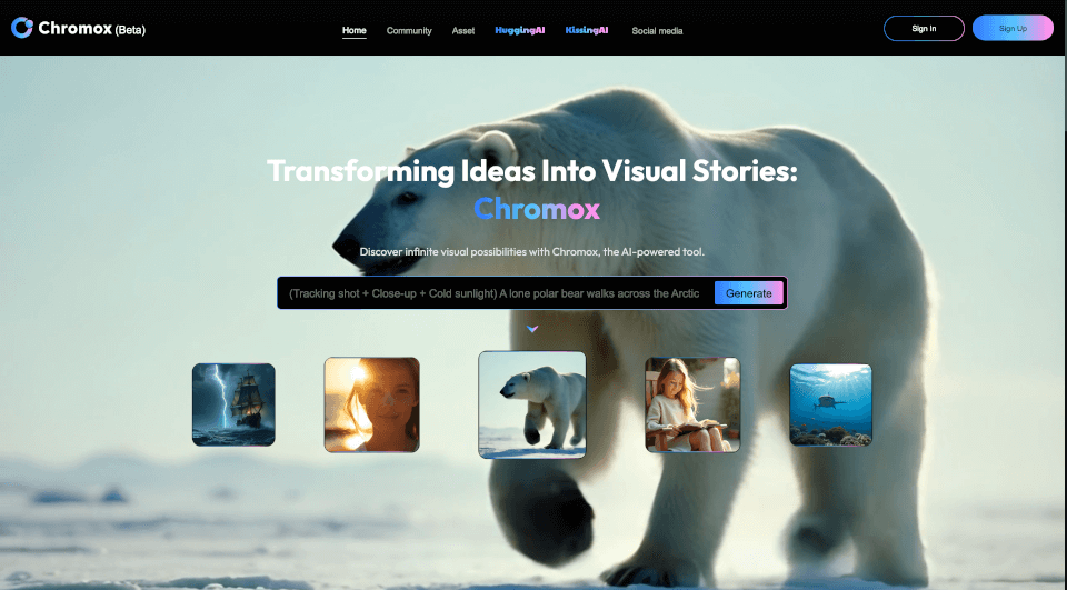 Chromox：将创意转化为视觉故事的AI视频生成工具