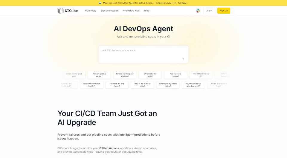 CICube：优化GitHubActionsCI成本的AIDevOps代理