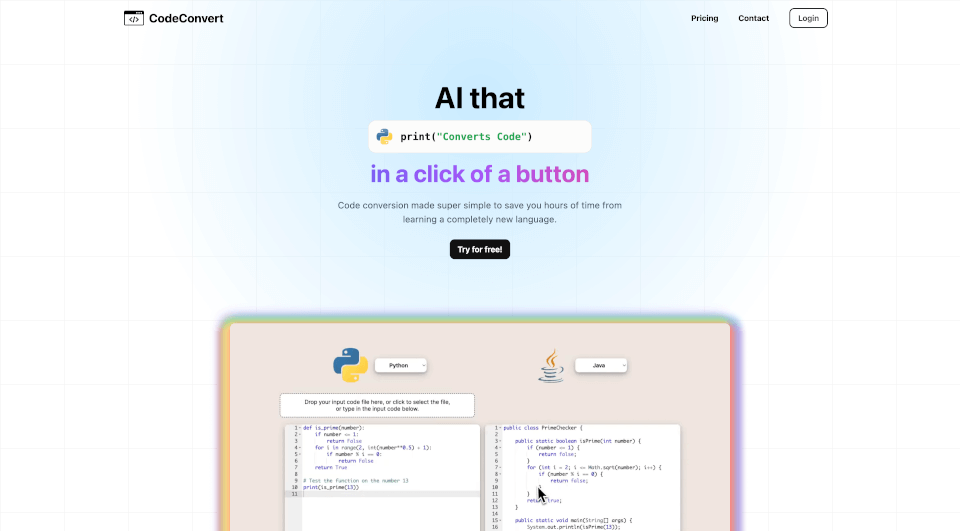 CodeConvertAI：一键转换代码，支持25+编程语言
