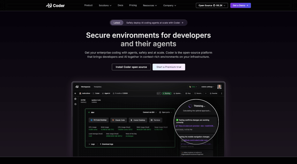 Coder：自托管云开发环境