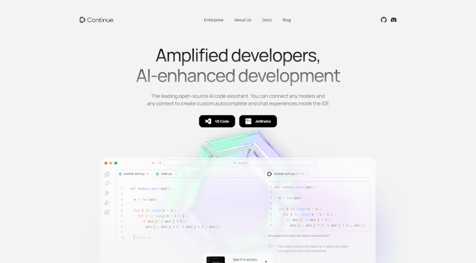 Continue：AI代码助手，提升开发效率的智能工具