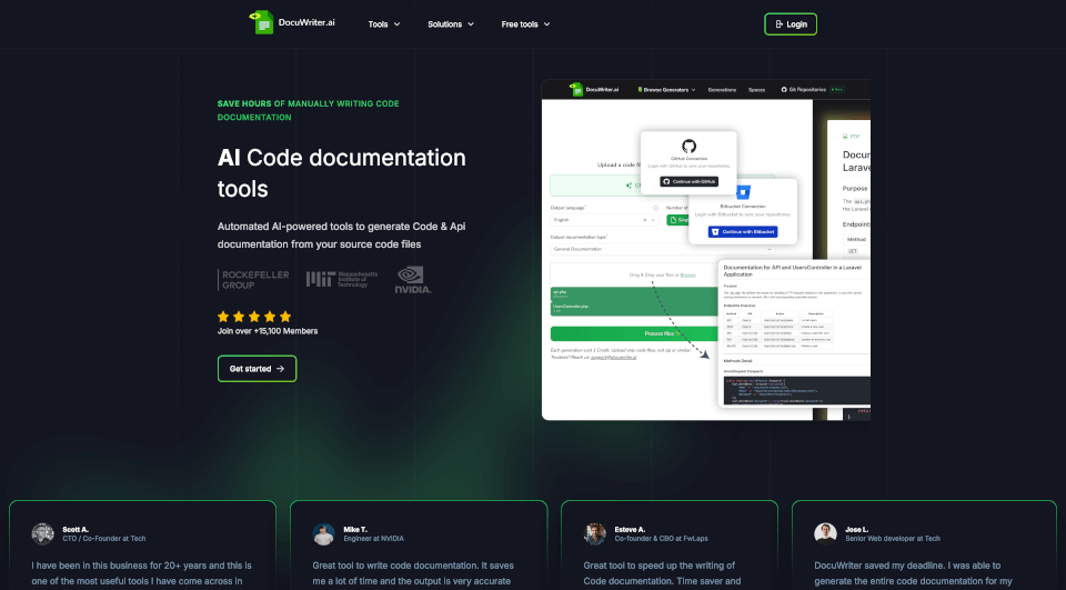 DocuWriter.ai：AI驱动的自动代码文档生成工具