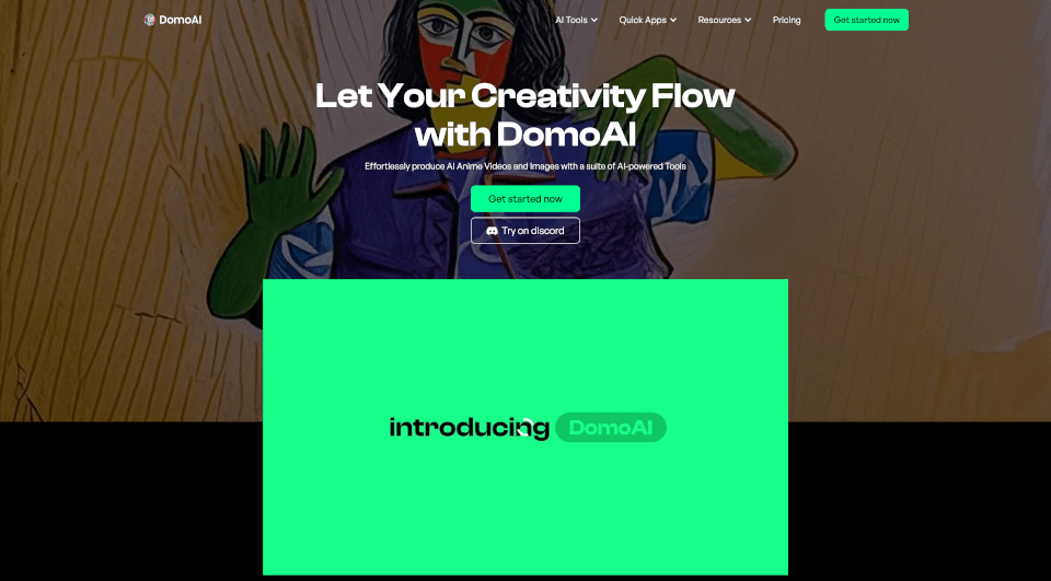 DomoAI：AI艺术生成器与视频动画转换工具，释放你的创意