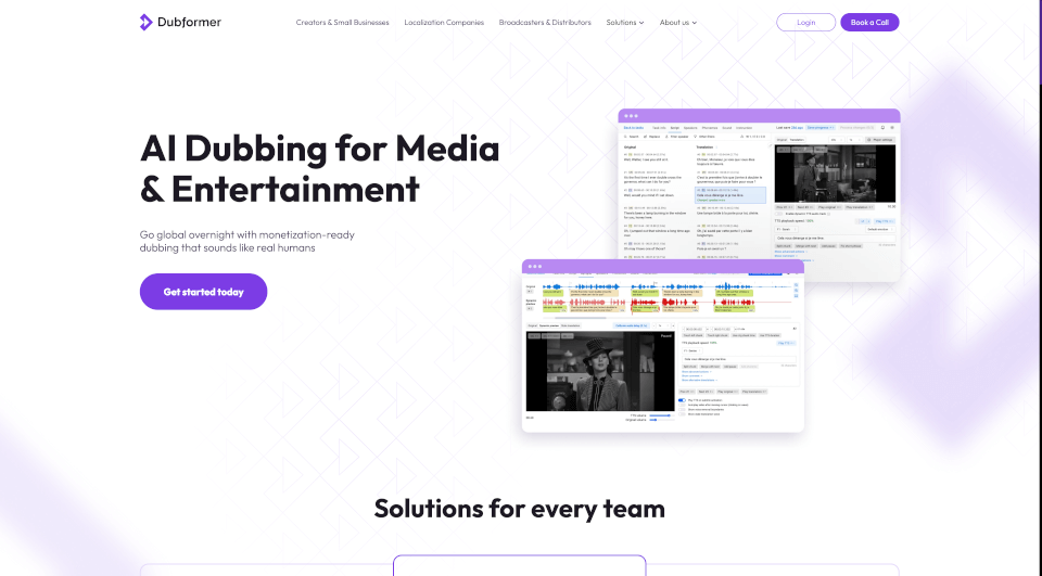 Dubformer：AI配音解决方案，助力内容全球化