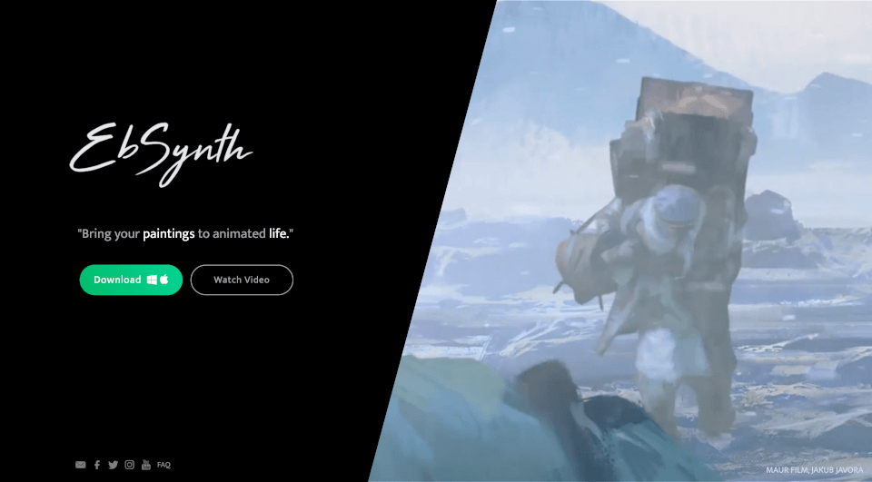 EbSynthBeta：通过单帧绘画轻松转换视频