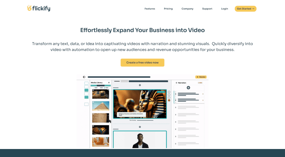 Flickify：快速将文章转化为专业视频的AI工具