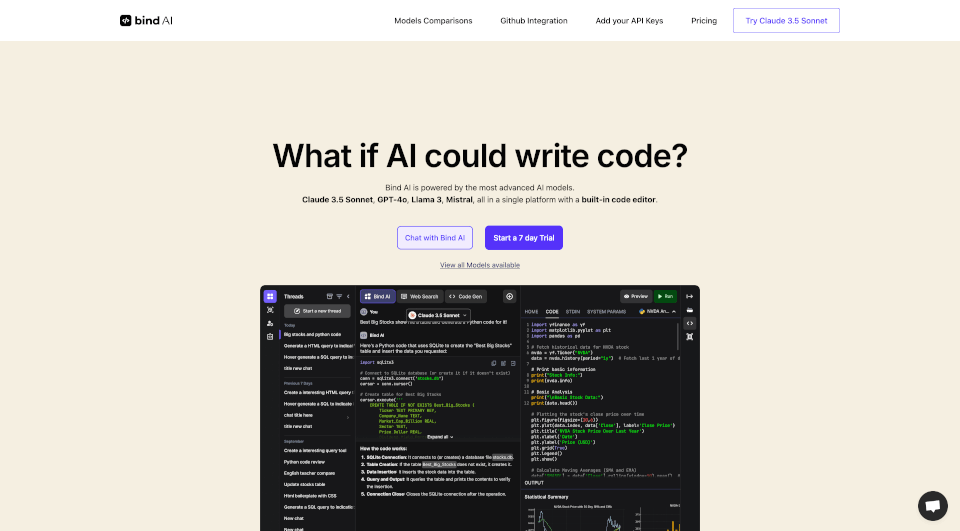 BindAICopilot：集成15+AI模型的智能代码助手