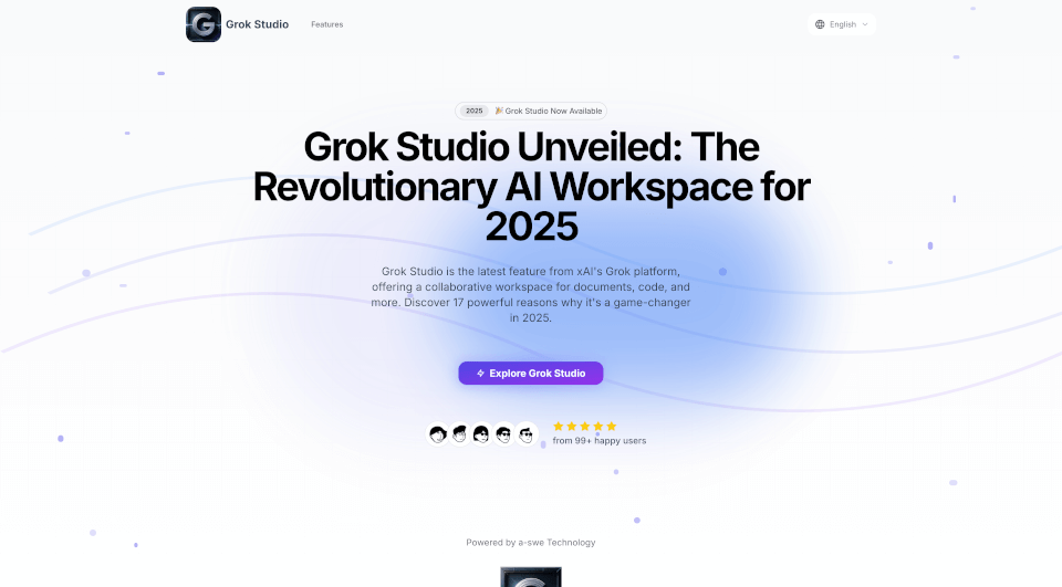 GrokStudio：AI助力协作工作空间，代码、文档与游戏开发无缝结合