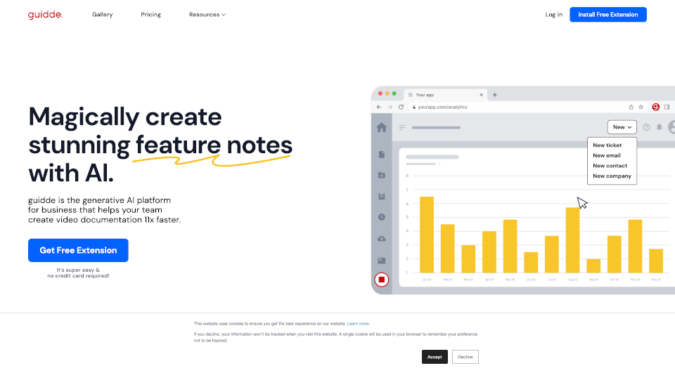 Guidde：AI驱动的视频文档生成平台，提升工作效率