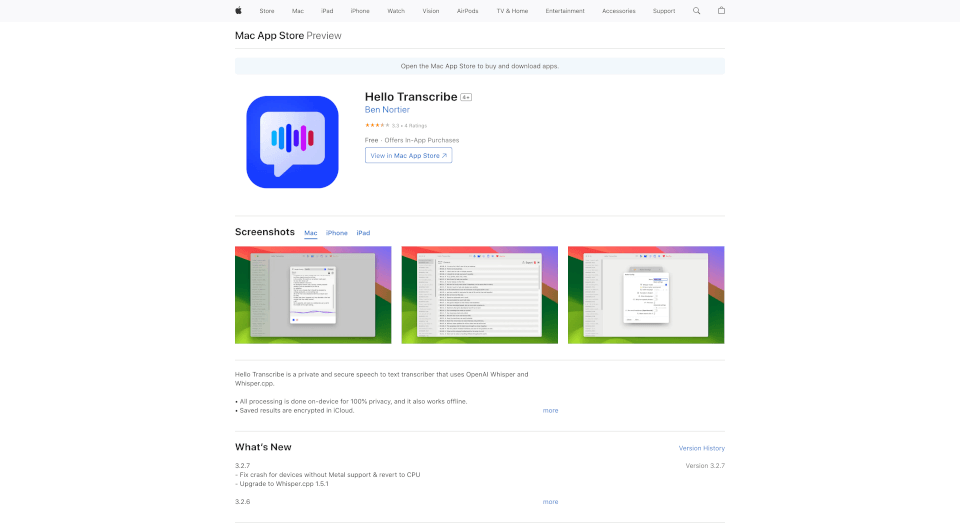 HelloTranscribe：隐私安全的离线语音转文字工具