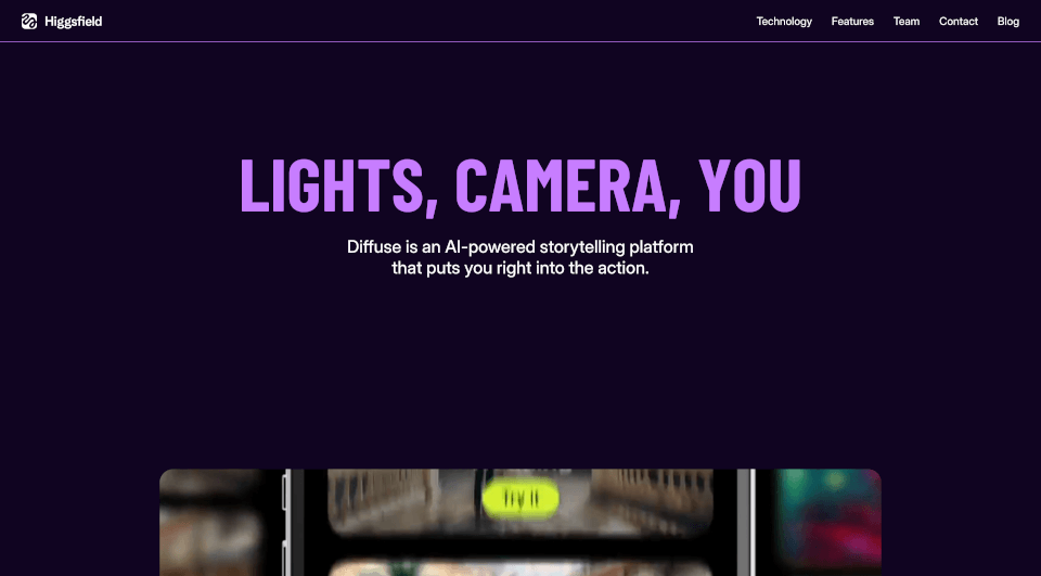 HiggsfieldAI：将创意转化为高质量视频的全能平台