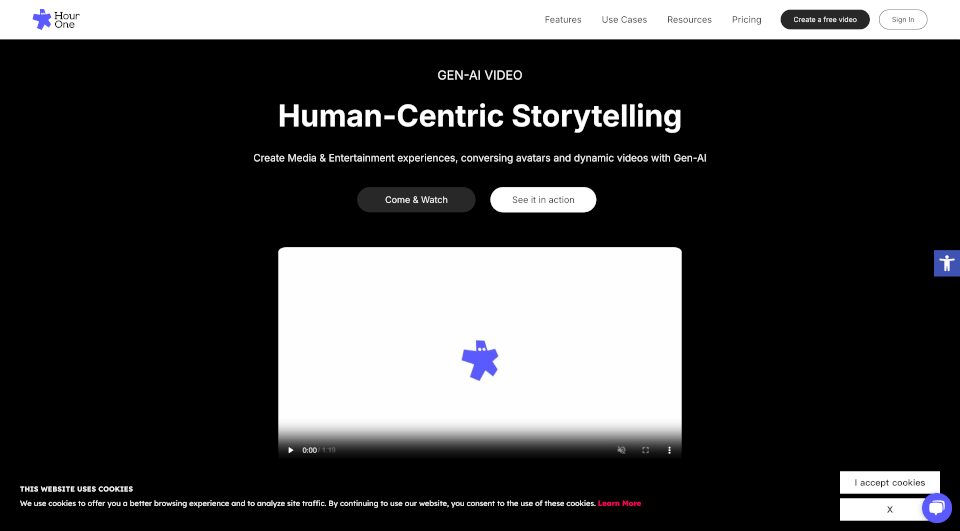 HourOne：轻松创建多语言品牌视频的AI平台