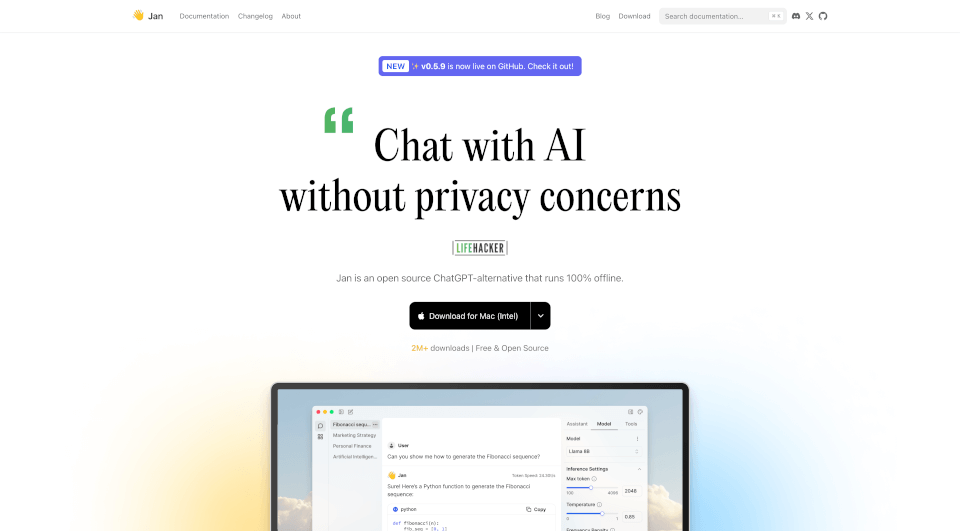 Jan：离线运行的ChatGPT替代品，保护你的隐私