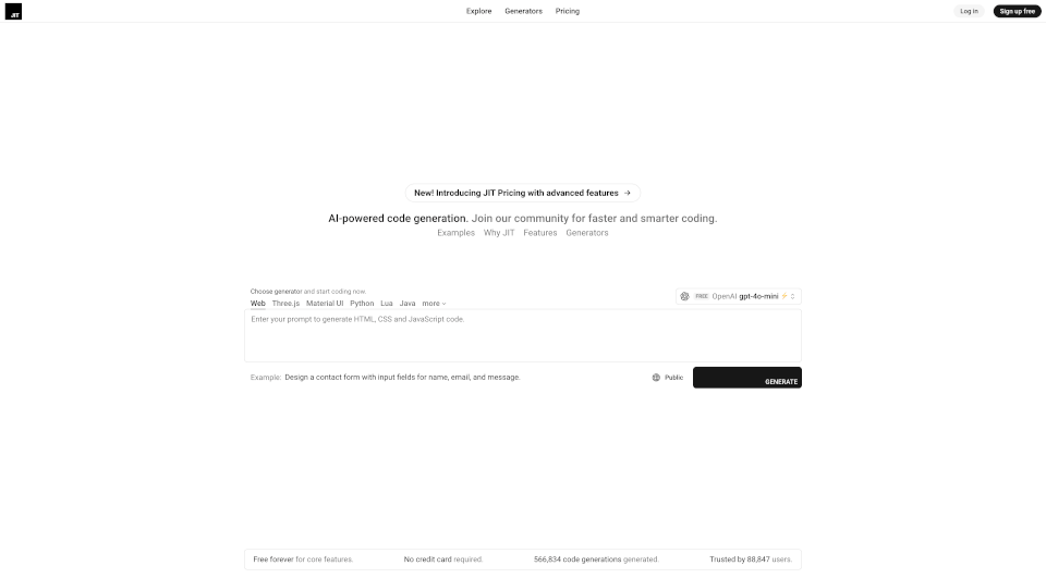 JIT：AI驱动的智能编程平台，提升开发效率